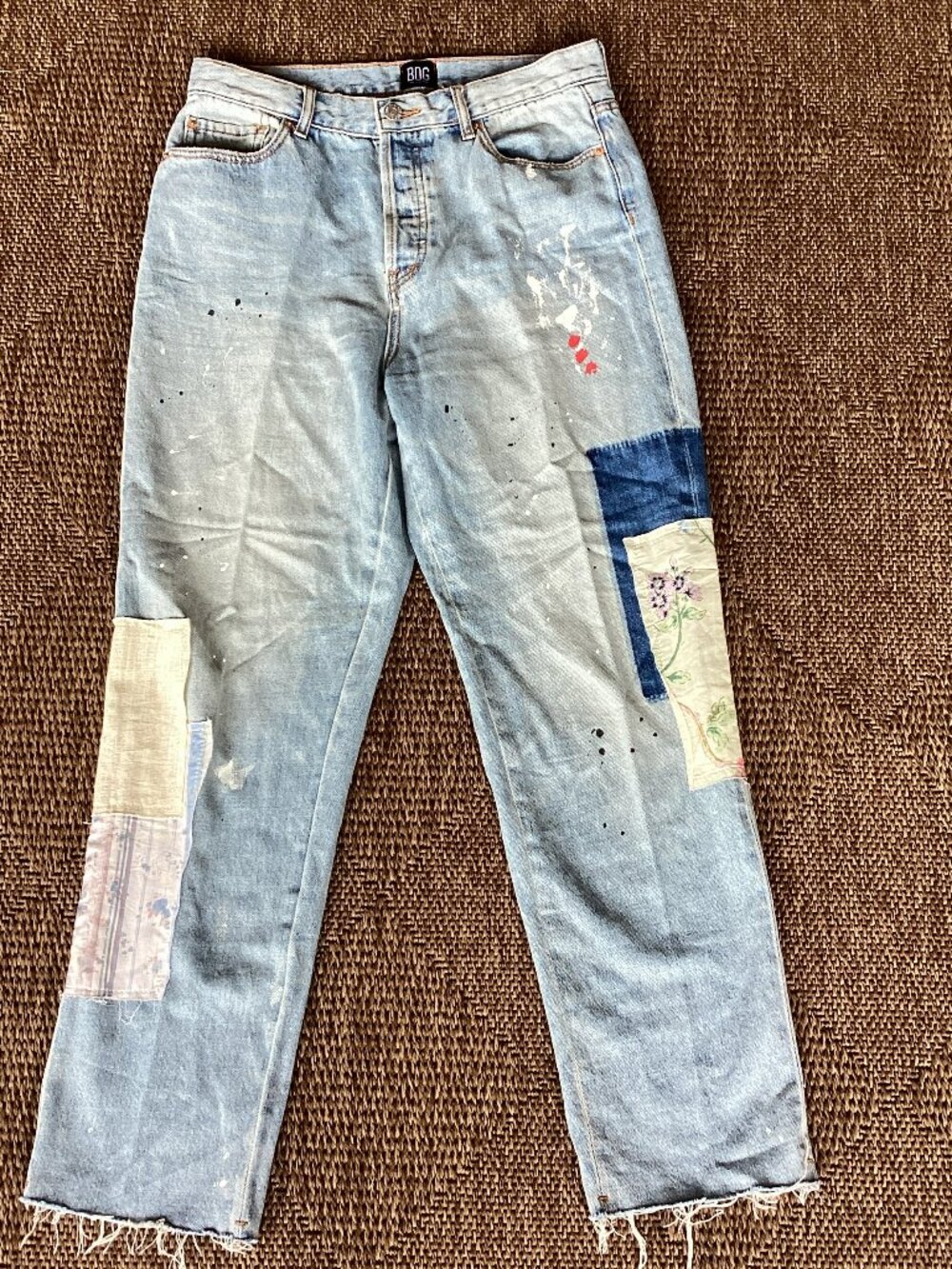 🎨 BDG Urban Outfitters Slim Straight Patchwork Jeans – Size 29
